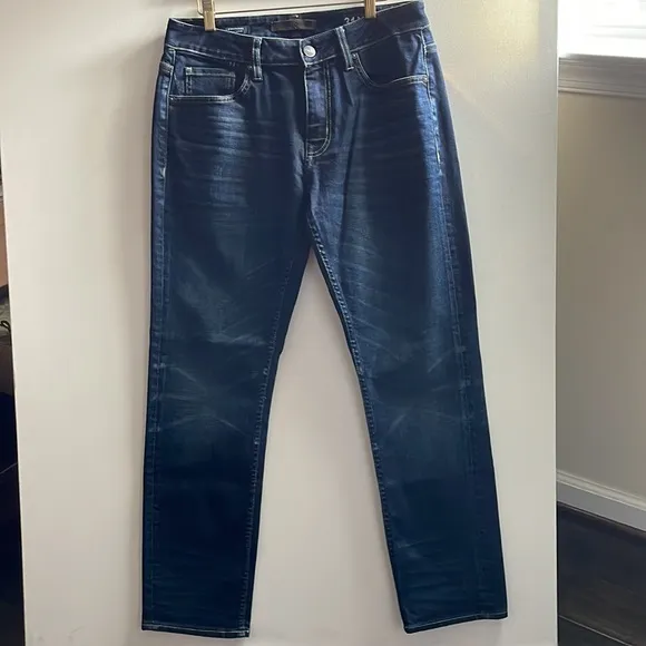Vito’s Men’s Lennon341 Straight Dark Denim Jeans 31X32