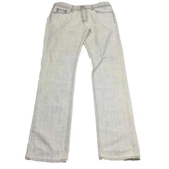 Vince Button Fly Bleached Denim Jeans Size 33