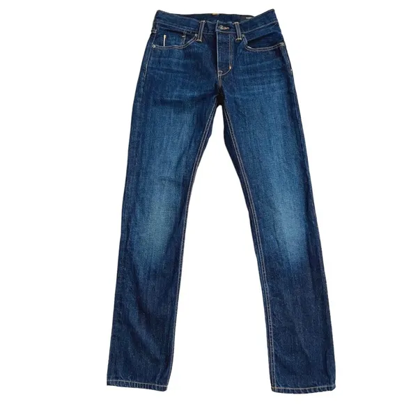 VINCE Selvedge Japanese Denim Slim Straight Leg Jeans Medium Dark USA Assembled