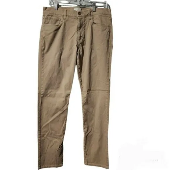 Vince  Mens Five Pocket Classic Fit Cotton Pants Jeans Beige Size 33