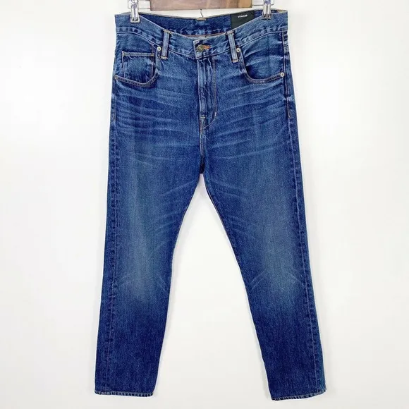 Vince Jeans 30 Mens Blue Classic Slouch Slim Cotton Denim Medium Wash Stretch