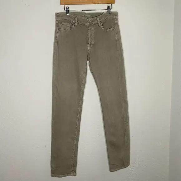 Vince Men's 30 x 32 Jeans Slate Gray 5-Pocket Button Fly Slim Fit