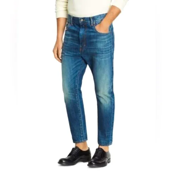 VINCE Cropped Selvedge Oversized Jean 31