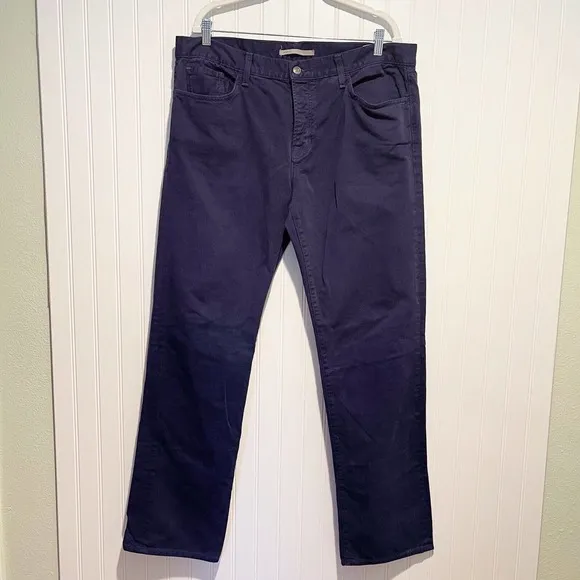 Vince Navy Blue Five Pocket Button Fly Jeans 38x33