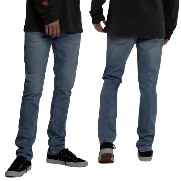 MJ39 Volcom 2x4 Light Wash Skinny Jeans 40x30