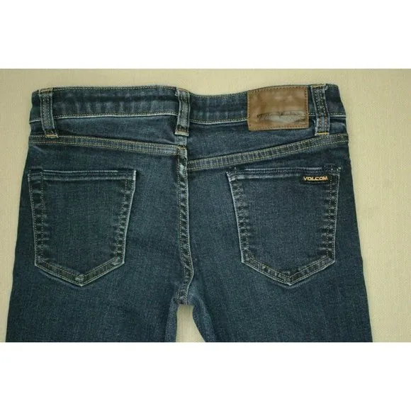 Volcom Vorta Slim Straight Jeans Men's Size 27 Medium Wash Denim