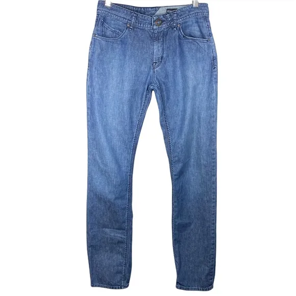 Volcom Nova Solver Modern Straight Leg 100% Cotton Denim Jeans Blue Size 29