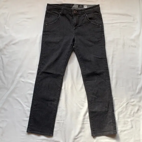 Volcom Faded Black Nova Modern Straight Leg Jeans