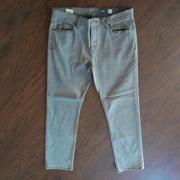 Volcom Solver Modern  Low Rise Straight Leg Jeans Size 36  x 31 Stretch