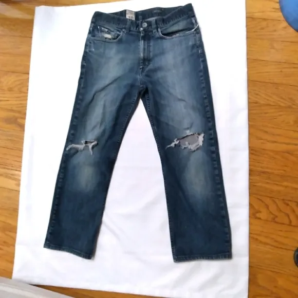 Mens Volcom distressed Straight Leg Jeans S-32/36