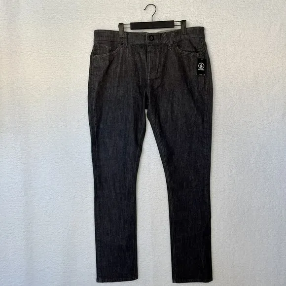Volcom NWT Men's 38x34 2x4 Skinny Stretch Denim Jean Pants Grey Tall MSRP $65
          
      NWT