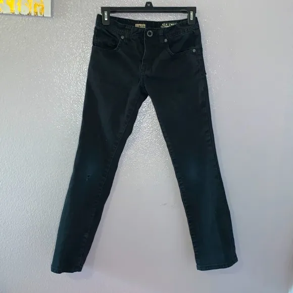 Volcom 4X4 black tight fit jeans size 27