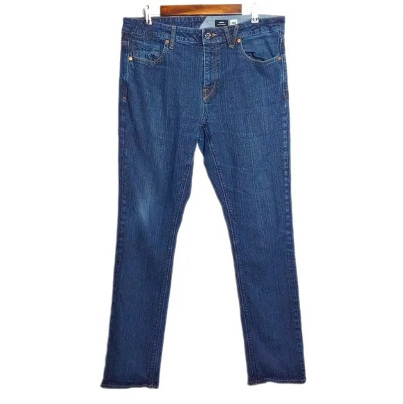 Volcom Vorta Slim Straight Blue Jeans Size 36/32