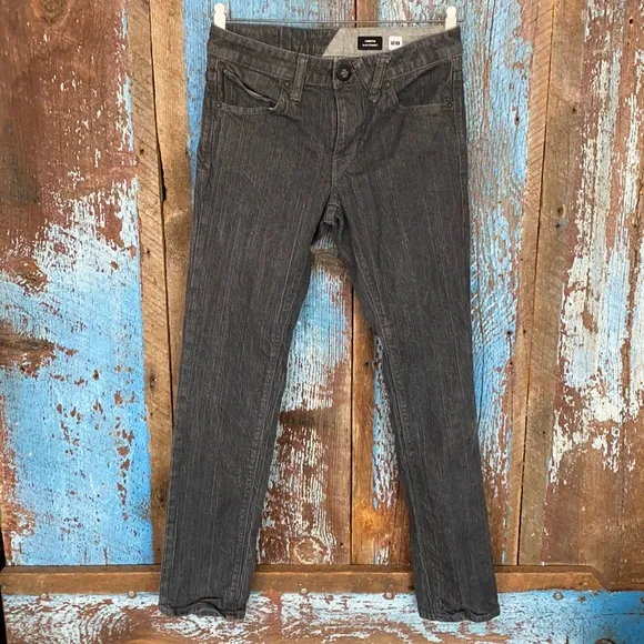 Volcom Vorta Slim Straight Grey Jeans Size 28