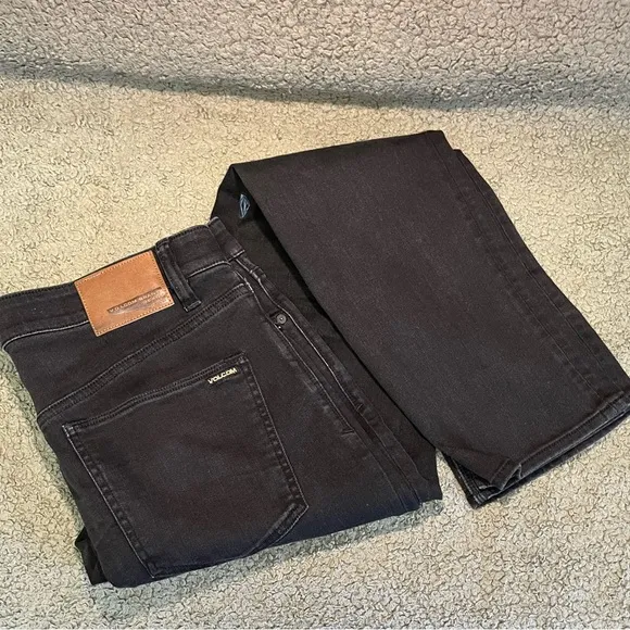 Volcom Vorta Mens Black Jeans. Size 34.