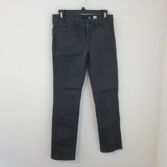 Volcom Vorta Black Slim Straight Jeans 29