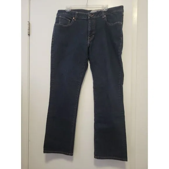 Volcom Mens Kincaid Straight Leg Jeans Dark Wash Blue 36