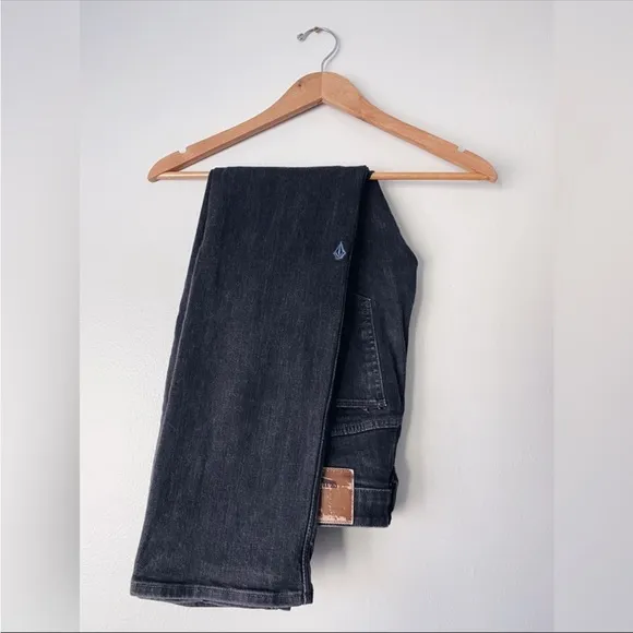 Volcom Kinkade Jeans Black Stretch Straight 28