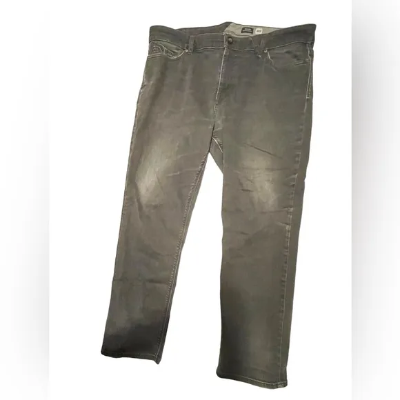 Volcom, jeans, solver, modern straight, gray , size 40-30