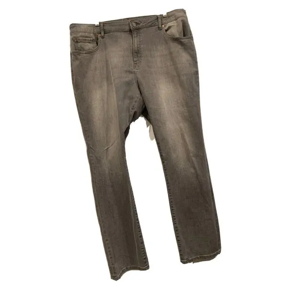 Warp + Weft Men's AMS Jean 40x32 Amsterdam Slim Smoke Gray