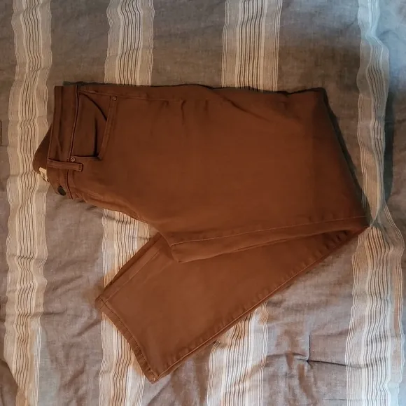 Warp and Weft Brown Ord Chicago Straight Pants