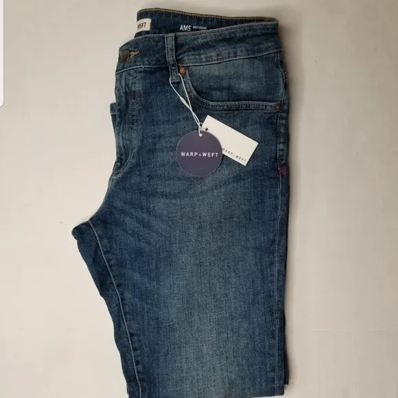Warp + Weft Blue AMS Amsterdam Slim Fit Tortoise Wash Skinny Jeans Mens 32 x 30
          
      NWT
