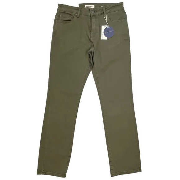 NWT Warp + Weft Men's AMS Amsterdam Slim Fit Jean Moss Green 30x30
          
      NWT