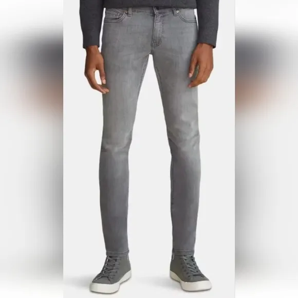 New Warp Weft Jeans AMS Amsterdam Slim Fit Stretch Denim Smoke Gray Men 33 X 34
          
      NWT