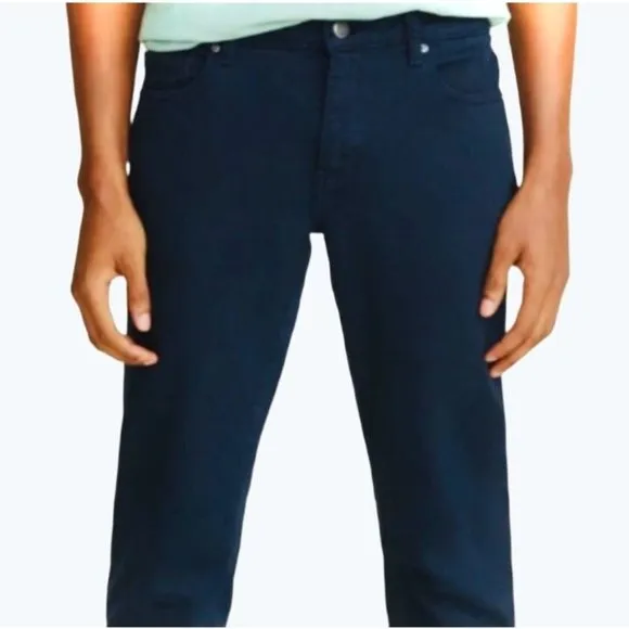 Warp + Weft AMS Amsterdam Slim Dark Navy Blue Stretch Jeans Men's Size 28x28
          
      NWT