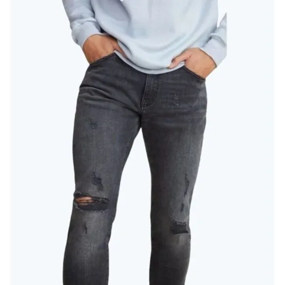 Warp+Weft ORD HND Tokyo Skinny Harajuku Stretch Distressed Jeans Men's Sz 35x32
          
      NWT