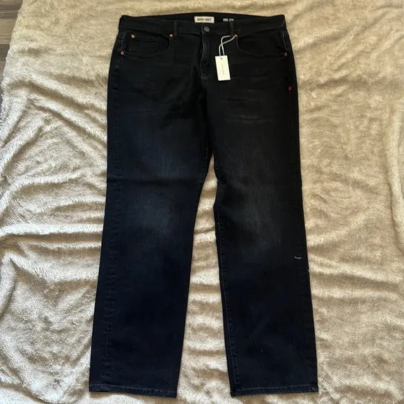Men’s jeans warp and weft soft black material 40x 32
          
      NWT