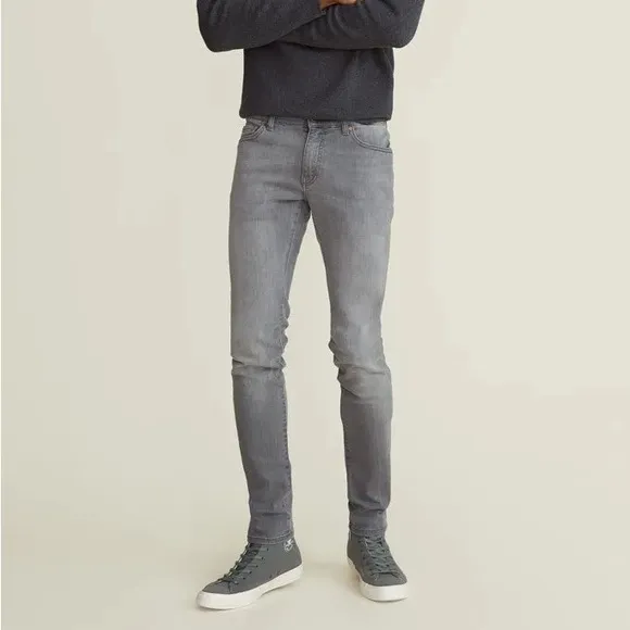 Warp + Weft AMS Amsterdam Slim Fit Jeans in Smoke Gray Size 36 x 30