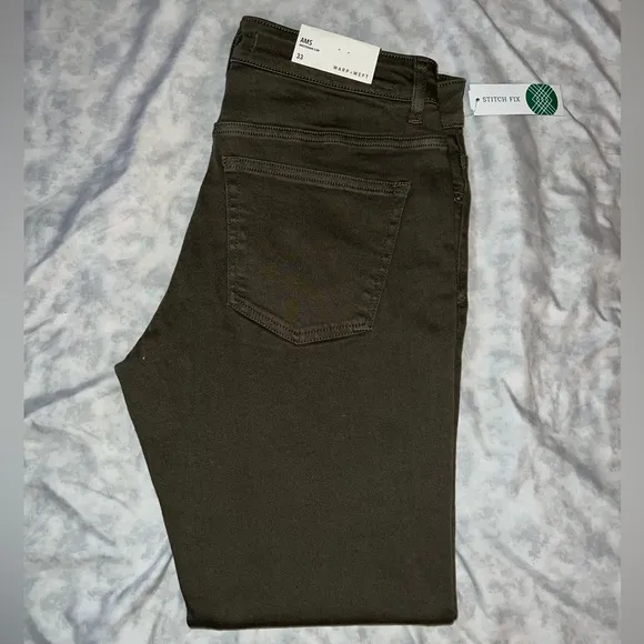 NWT Warp + Weft Olive Green Slim Fit Jeans
          
      NWT