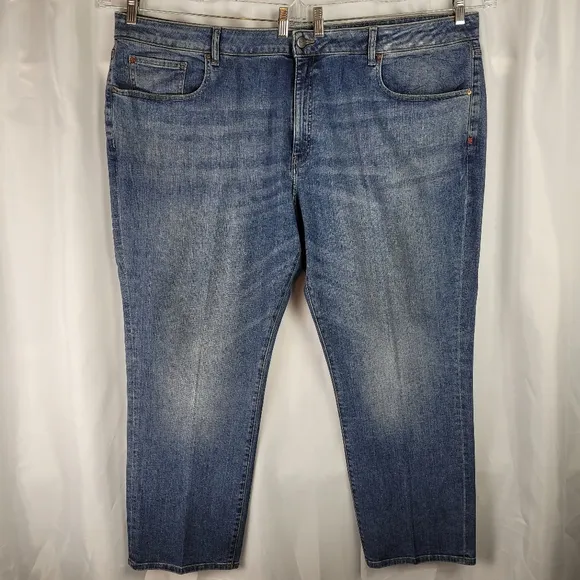 Warp+Weft RKV Athletic Windward Blue Denim Jeans Big Mens Size 48X30