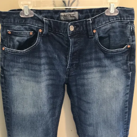 EUC WESC Slim Jeans W33 x L32 clean dark blue