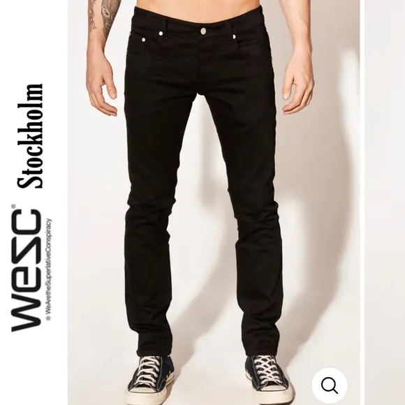 33x32 Eddy Slim Fit Men's Button Wesc Stockholm