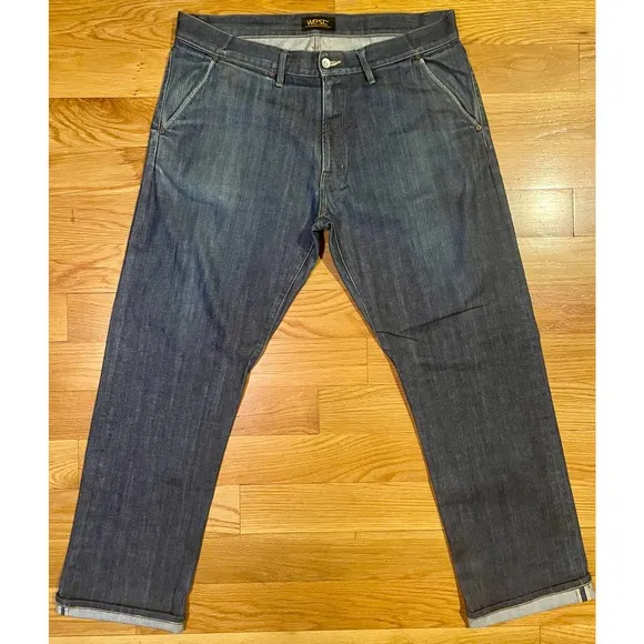 WESC Selvedge Denim Jeans Chino Pockets Vintage Rare Mens