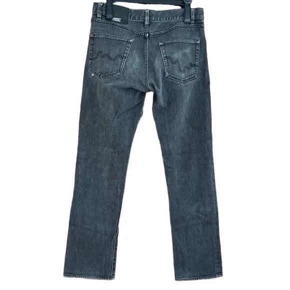 WESC Revolve Mens 5 pocket slim black rinse stretch jeans size 30