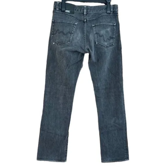WESC Revolve Mens 5 pocket slim black rinse stretch jeans size 30
