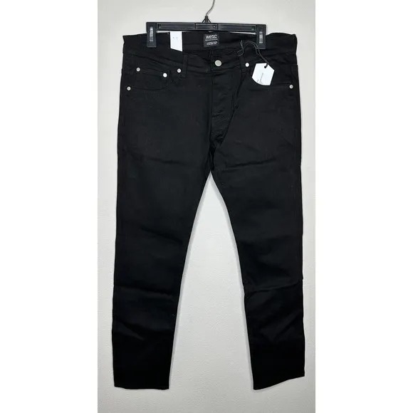 WeSC Men's Eddy Slim Fit Denim Pant Stay Black Size W33 L32 New with tags
          
      NWT