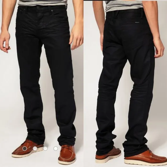 William Rast Jackson Slim Black Resin Mens 31 Slim