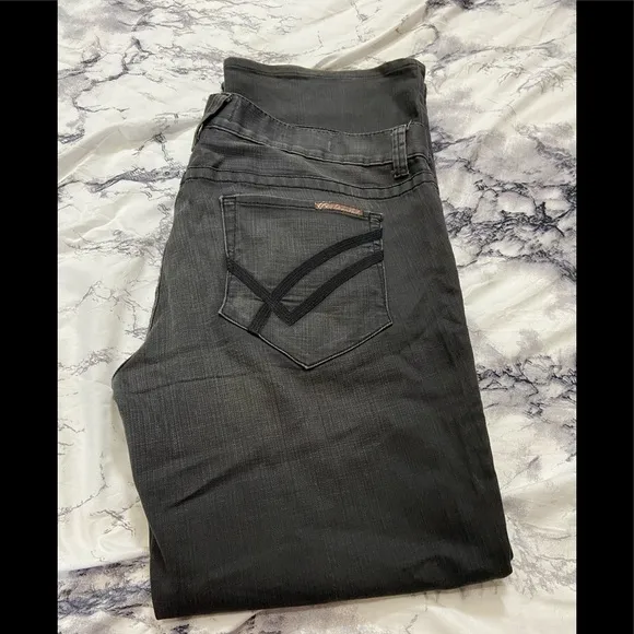 BEN STRAIGHT LEG Faded Black Soft Denim Jeans