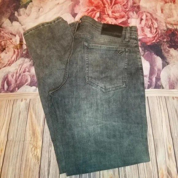 William Rast Hixon Straight Black Denim Jean's 36x32