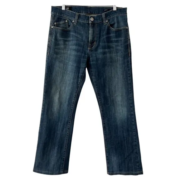 William Rast Boot Cut Dark Wash Denim Jeans Size 33