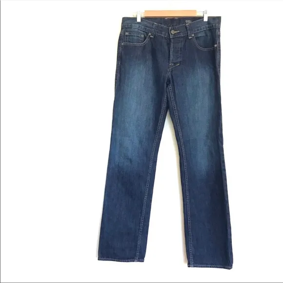 William Rast Jackson Slim Straight Dark Wash Jeans