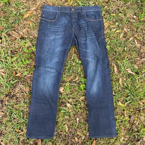 William Rast Taper Button-Fly Jeans 38X32 Blue