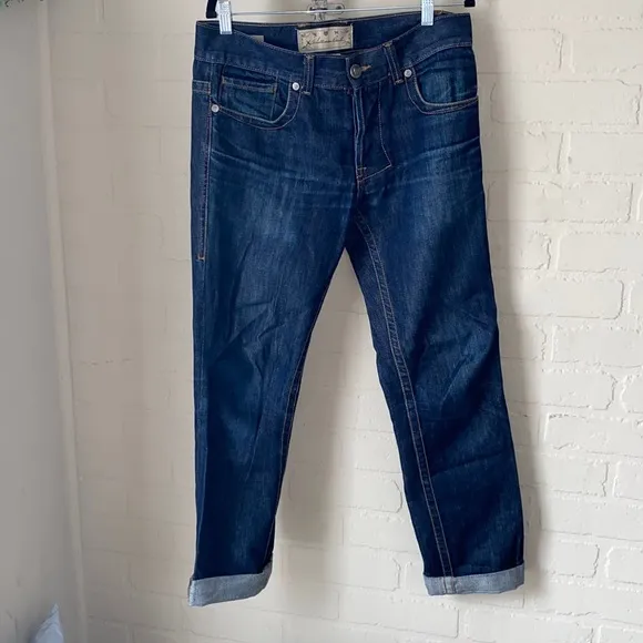 William Rast jeans Ronnie skinny rolled cuff size 33 distressed