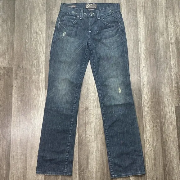 William Rast Ben Relaxed Straight Leg Mens Buttonfly Jeans 29 x 34 Made in USA