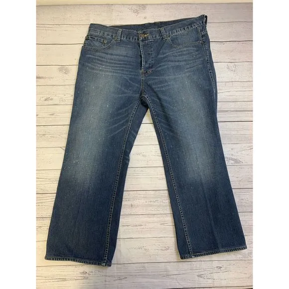 William Rast Straight Leg Jeans Men's Size 40x30 Medium Wash Denim