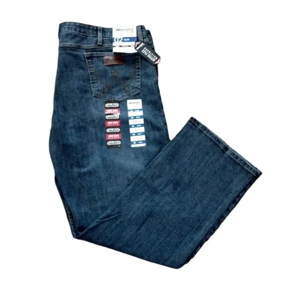 Wrangler Men's 20x Competition Active Flex Slim Fit Jeans 46 x 32 Denim Blue New
          
      NWT